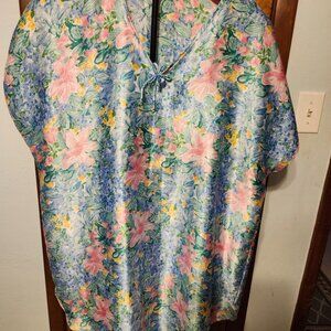 Floral Print Kaftan Dress